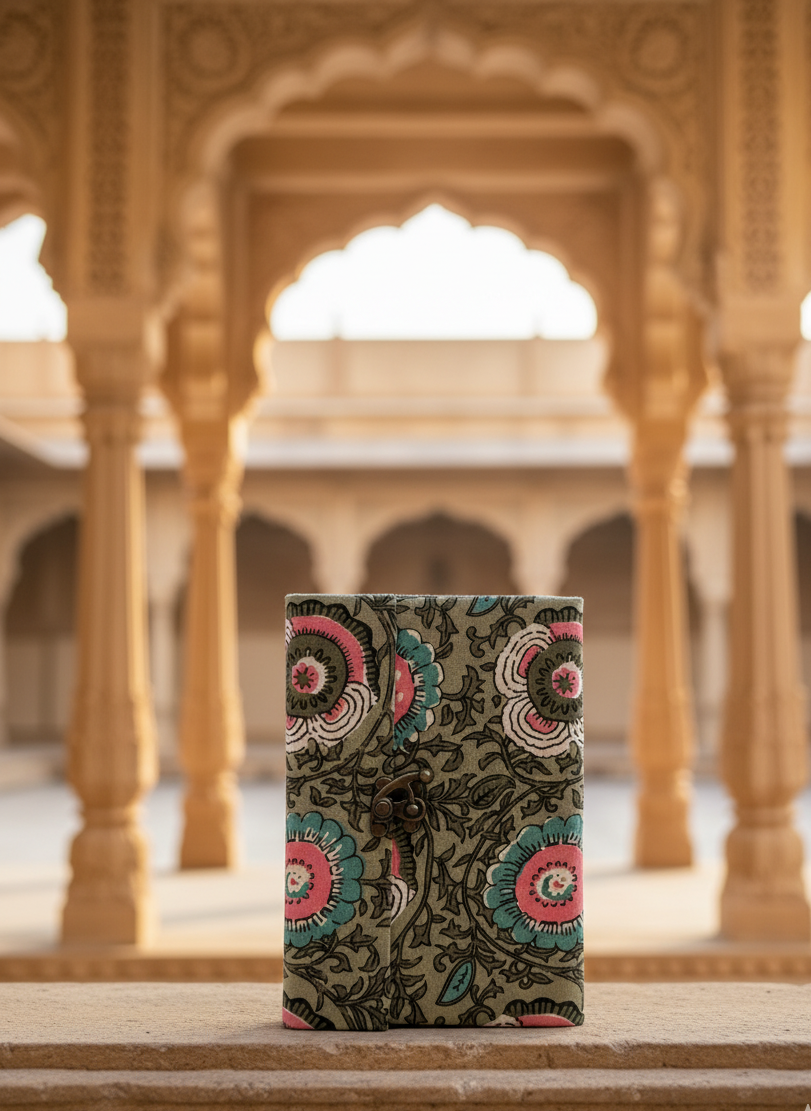 Sanganeri bloom with lock