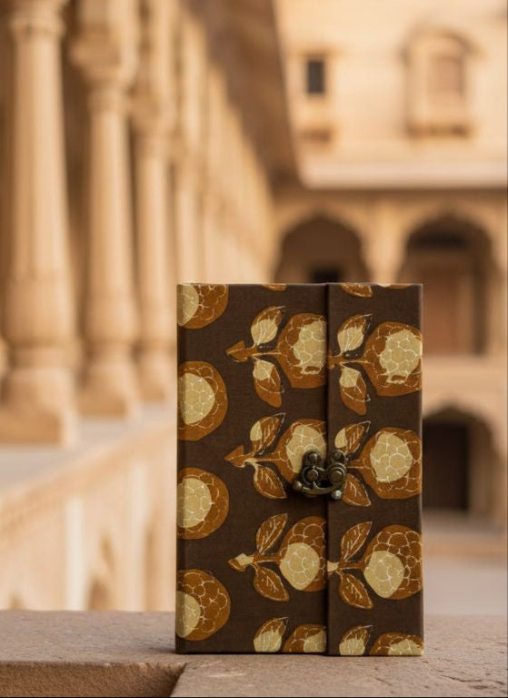 Brown floral with lock