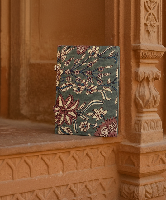 Grey with Pink Flower Loopy